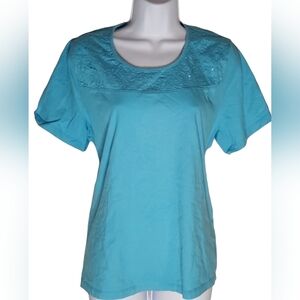 🦚 Cottagecore Turquoise Top